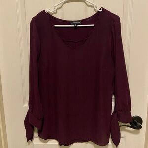 Fortune+Ivy - Medium - Tie-Sleeve Blouse